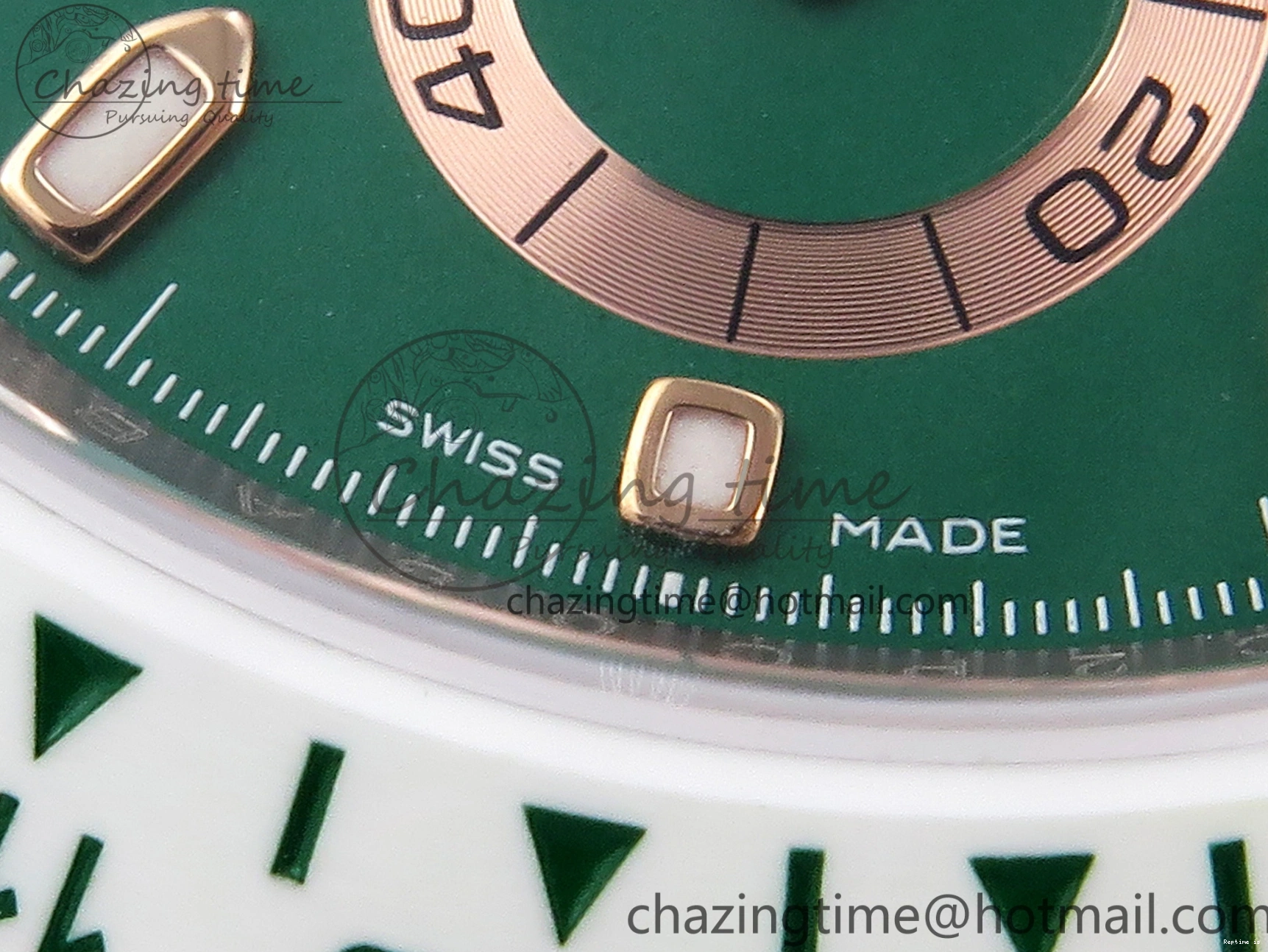 1220 MoistureWicking Daytona AET White Ceramic Case and Bracelet Green Dial SA4130 V 1891